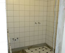 Renovering af badeværelse i Assens.