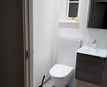 Lille/kompakt badeværelse i Vissenbjerg