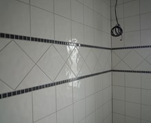 Flisearbejde ifm. renovering af badeværelse i Odense.