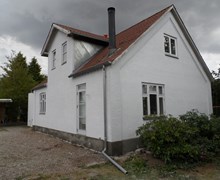 ​​Vandskuring/filtsning af hus i Vissenbjerg.
